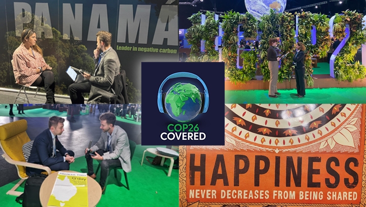COP26 Covered is broadcast from various locations around the city – including the edie team’s no-frills AirBnB – with episodes airing each evening